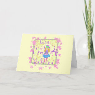 Ballerina 4e verjaardag Tshirts en geschenken Kaart