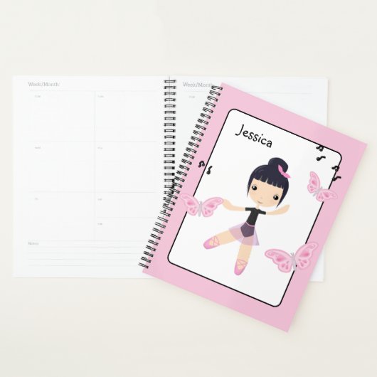 Ballerina 6 Kute Dance Girl Planner (Display)