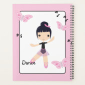 Ballerina 6 Kute Dance Girl Planner (Achterkant)