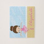 Ballerina Aangepaste gepersonaliseerde naam Puzzle Legpuzzel (Verticaal)
