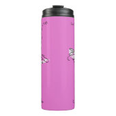 Ballerina aangepaste naam & kleur tumbler thermosbeker (Voorkant)