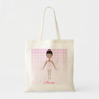 Ballerina African American Bag, gepersonaliseerd Tote Bag