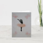 Ballerina All Occasion Card Kaart<br><div class="desc">Original Ballerina dancing in her needle tatted skirt with accented corners. Embed layered detailing created by Debbie Passinger. Anyone can frame it and decorate their home,  bedroom office as well.</div>