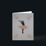 Ballerina All Occasion Kaart<br><div class="desc">Original Ballerina dancing in her needle tatted skirt with accented corners. Embed layered detailing created by Debbie Passinger. Anyone can frame it and decorate their home,  bedroom office as well.</div>
