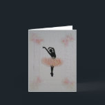Ballerina All Occasion Kaart<br><div class="desc">Original Ballerina dancing in her needle tatted skirt with accented corners. Embed layered detailing created by Debbie Passinger. Anyone can frame it and decorate their home,  bedroom office as well.</div>