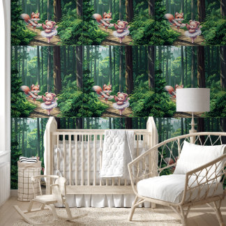 Ballerina animals behang