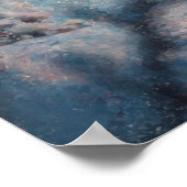 Ballerina Anime Girl & Candy Cane Kerstmis Poster (Hoek)