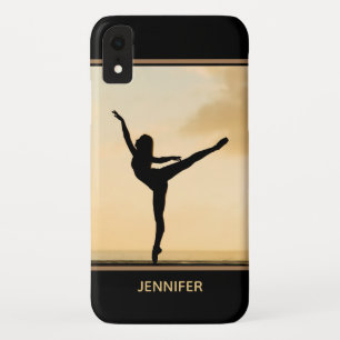 Ballerina Arabesque Sunset Silhouette Persoonlijk Case-Mate iPhone Case