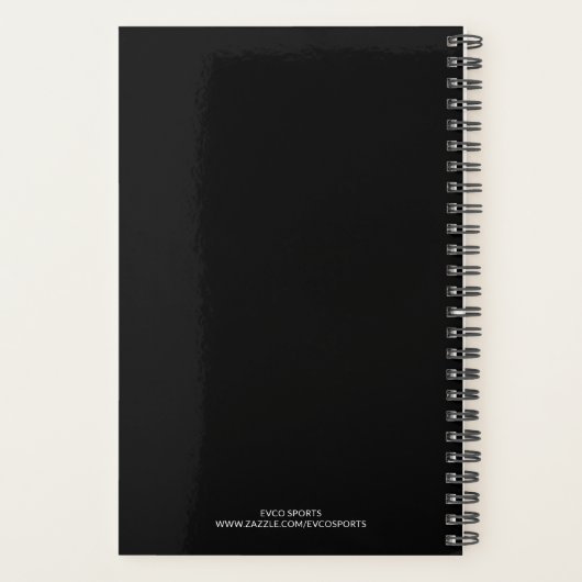 Ballerina Arabesque Sunset Silhouette Persoonlijk Planner (Achterkant)