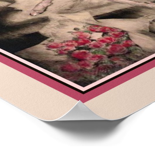 "Ballerina" Art Deco van Louis Icart Poster (Hoek)