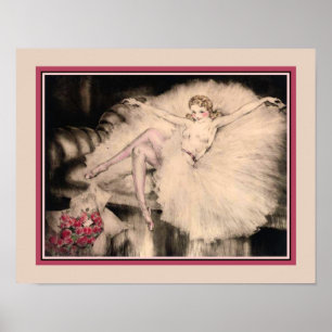 "Ballerina" Art Deco van Louis Icart Poster
