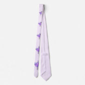 Ballerina Art Paars Dance - Ballet Dancer Drawing Stropdas (Achterkant)