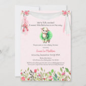 Ballerina Baby Meisje Douche Tutu Elegant Llama Kaart (Voorkant)