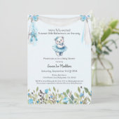 Ballerina Baby Meisje Douche Tutu Elegant Polar Be Kaart (Staand voorkant)