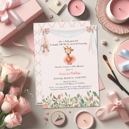 Ballerina Baby Meisje Douche Tutu Elegante Giraffe Kaart