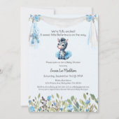 Ballerina Baby Meisje Douche Tutu Elegante Zebra Kaart (Voorkant)