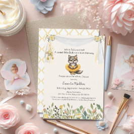 Ballerina Baby Meisje Douche Tutu Opgewonden Wolf Kaart