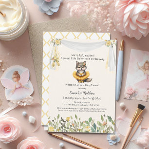 Ballerina Baby Meisje Douche Tutu Opgewonden Wolf Kaart