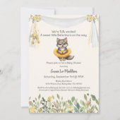 Ballerina Baby Meisje Douche Tutu Opgewonden Wolf Kaart (Voorkant)