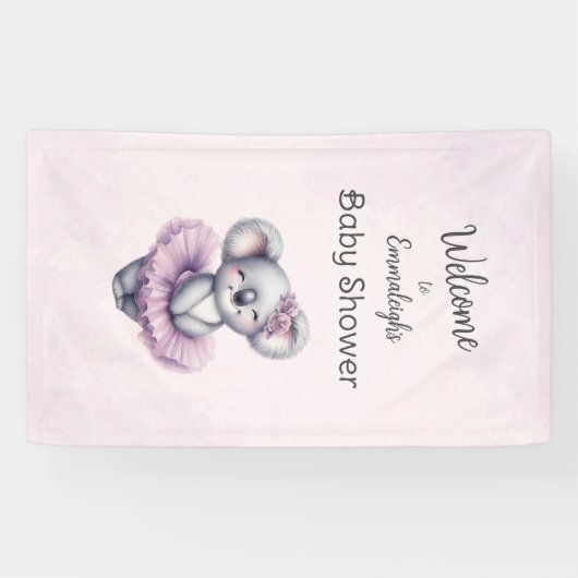 Ballerina Baby Meisje Douche Verticale Koala Welko Spandoek (Horizontaal)