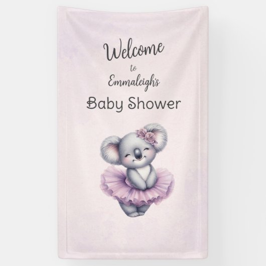 Ballerina Baby Meisje Douche Verticale Koala Welko Spandoek (Verticaal)