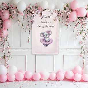 Ballerina Baby Meisje Douche Verticale Koala Welko Spandoek
