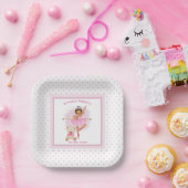 Ballerina Baby Roze Bord (Feest)