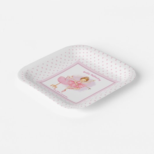 Ballerina Baby Roze Bord (Gebogen)