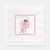 Ballerina Baby Roze Servet (Voorkant)