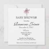Ballerina Baby shower Uitnodiging (Voorkant)