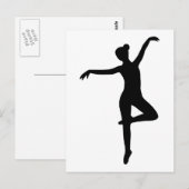 Ballerina - Ballet Briefkaart (Voorkant / Achterkant)