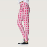 Ballerina Ballet Costume Pink Tutu Dance Leggings<br><div class="desc">Leggings hebben een originele markeringsillustratie van een roze ballet tutu kostuum,  die op een roze achtergrond wordt afgedrukt. Ideaal voor dansles,  of voor je waardering voor dans!</div>
