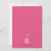 Ballerina Ballet Dance Birthday Invitation Kaart (Achterkant)