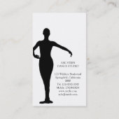 Ballerina Ballet Dance Docent Instructeur Visitekaartje (Achterkant)