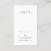 Ballerina Ballet Dance Docent Instructeur Visitekaartje (Achterkant)