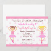 Ballerina Ballet Dance Kaart (Voorkant / Achterkant)