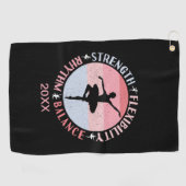 Ballerina Ballet Dancer - Mindsetwaarden Golfhanddoek (Horizontaal)