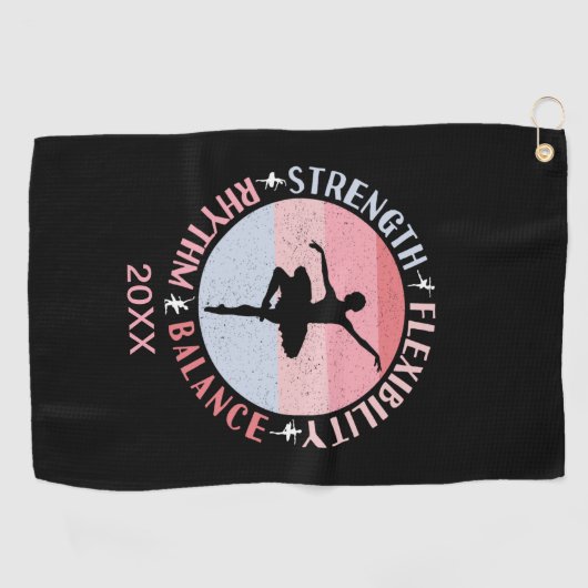 Ballerina Ballet Dancer - Mindsetwaarden Golfhanddoek (Horizontaal)