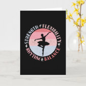 Ballerina Ballet Dancer - Mindsetwaarden Kaart (Gele Bloem)