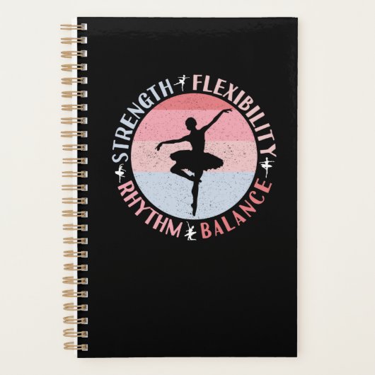 Ballerina Ballet Dancer - Mindsetwaarden Planner (Voorkant)
