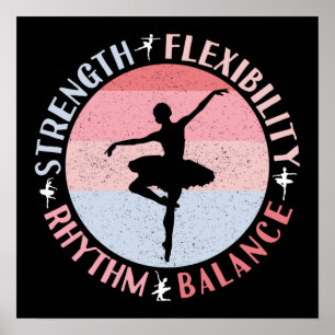 Ballerina Ballet Dancer - Mindsetwaarden Poster