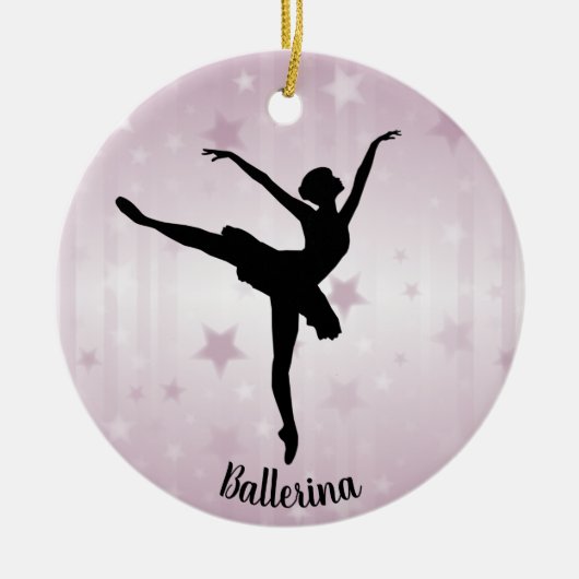 Ballerina Ballet Dancer Ornament (Voorkant)