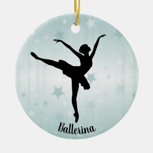 Ballerina Ballet Dancer Ornament (Voorkant)