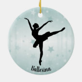 Ballerina Ballet Dancer Ornament (Achterkant)