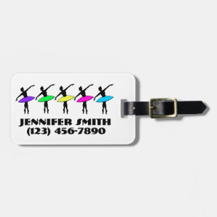 Ballerina Ballet Dancer Persoonlijk Neon Tutus Bagagelabel