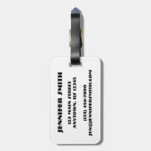 Ballerina Ballet Dancer Persoonlijk Neon Tutus Bagagelabel (Achterkant verticaal)