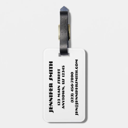 Ballerina Ballet Dancer Persoonlijk Neon Tutus Bagagelabel (Achterkant verticaal)