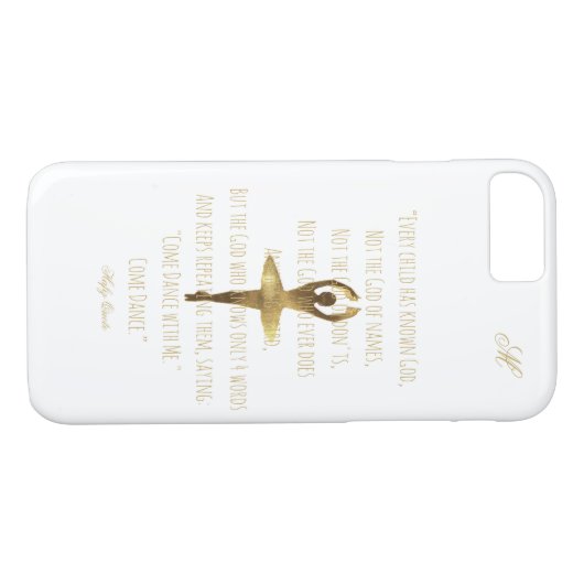 Ballerina Ballet Dancer Quote Monogrammen Case-Mate iPhone Case (Achterkant (Horizontaal))