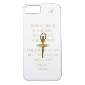 Ballerina Ballet Dancer Quote Monogrammen Case-Mate iPhone Case (Achterkant)