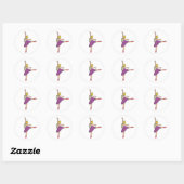 Ballerina Ballet Dancer Ronde Sticker (Vel)